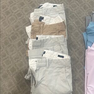 JCrew Men's Flex slim Casual Pants lot in Neutral Tones 28x30 (4 pair)
